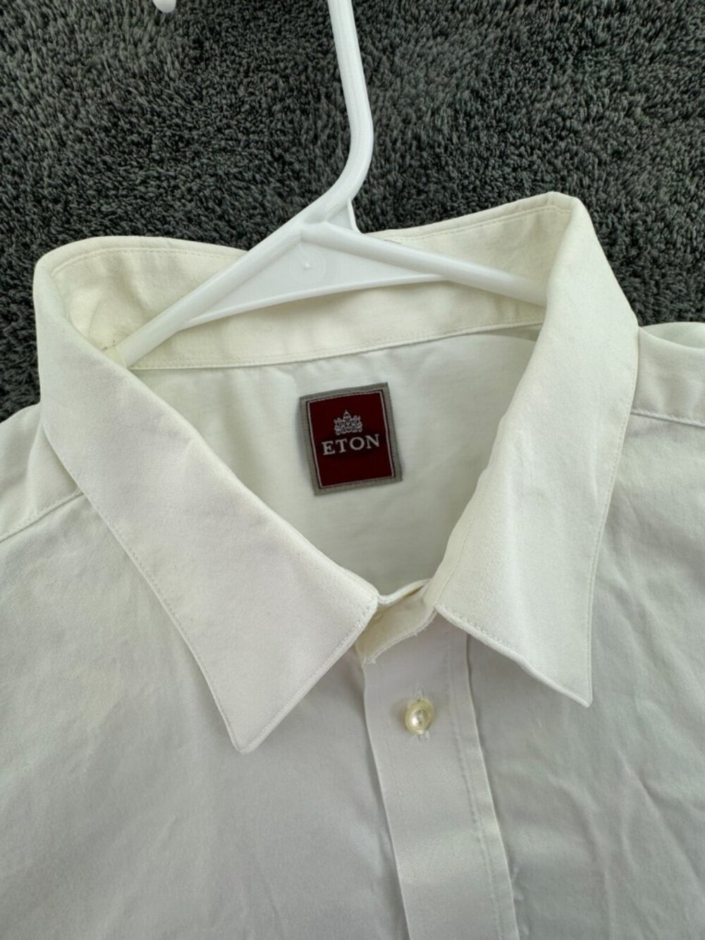Eton Long Sleeve Button Up Shirt Men’s Cotton Point Collar Adult Woven 16.25 - Picture 8 of 16